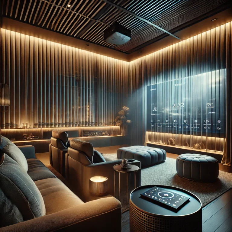 Smart Blinds and Curtains for Home Theater Setups